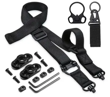 Adjustable Two-Point Tactical Sling with 2pcs Mount and Quick Release Mechanism - Nylon Construction