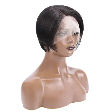 Wholesale Short Brazilian Pixie Cut Curly Wig,Cheap Perruque 13x4 Lace Frontal Pixie Wig,Hd Lace Human Hair Wig For Black Women