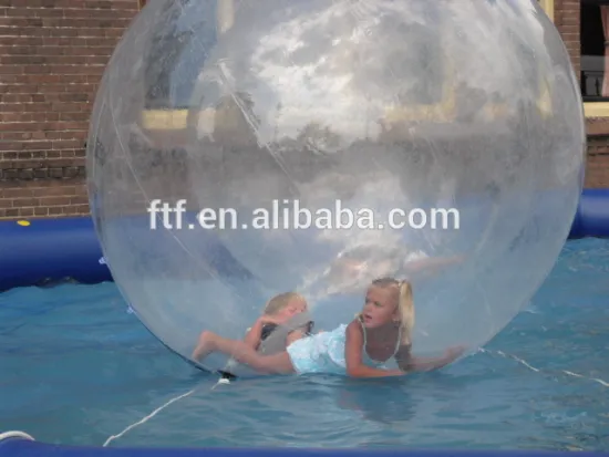 2016 high quality safty 0.8 mm PVC transparent inflatable water walking ball