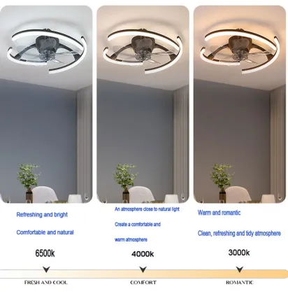Nordic Simple Ceiling Fan Lights for Cross-Border Restaurant and Household Living Rooms