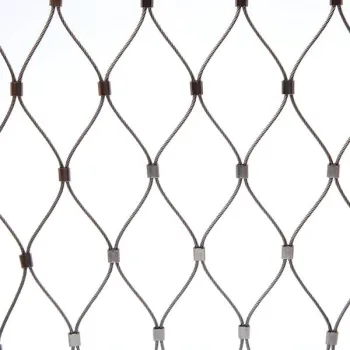Stainless Steel Cable Mesh Net - 316L 1.5mm 40*70mm Ferrule Wire Rope Net