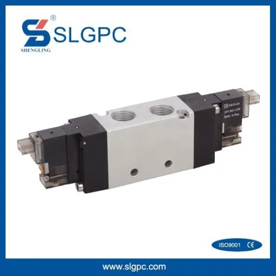 Produced in China pneumatic valves 5/2 way 5V220-08 air compressor dc 24v electromagnet selenoid valve