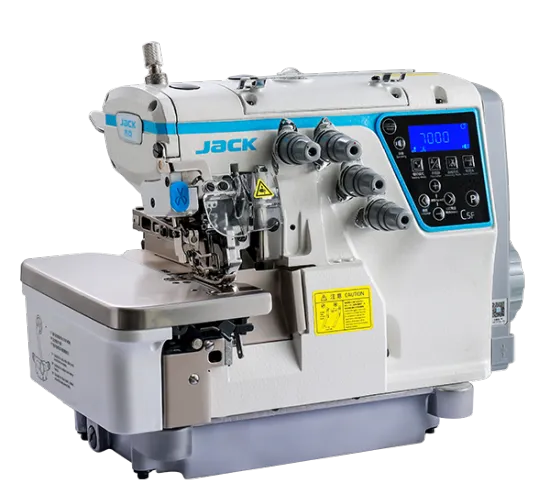 Jack C5F Stable Light Overlock Sewing Machine: Quick Adjust and Automatic Function
