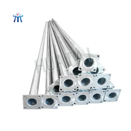 Huatai Cheap Galvanized Electric Steel Street Light Poles 7m-8m