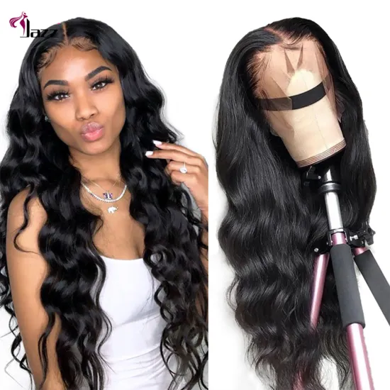 180 density natural body wave lace frontal wigs, wet and wavy super double drawn human hair full lace wig