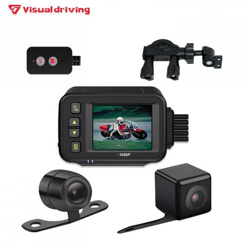 Dual motorcycle video camera