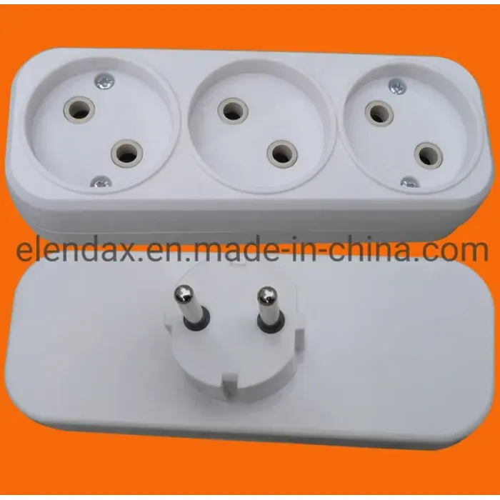 Steker Jack Gaya Eropa 2 Pin dengan P8803