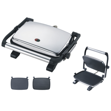 Auto Thermostat Control 2-in-1 Grill Sandwich Press Panini Maker: Perfect for Versatile Cooking Needs