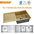 1.5mm Stainless Steel Undermount Sink with Drainboard