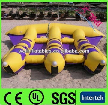 crazy flying fish inflatable boat for adults / fly fish boat for water sport