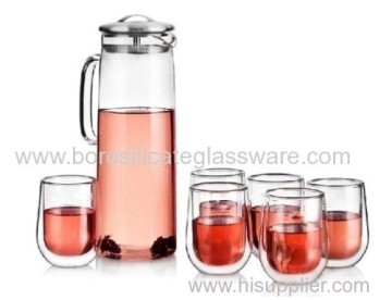 Heat Resistant Borosilicate Glass Teaware Sets 
