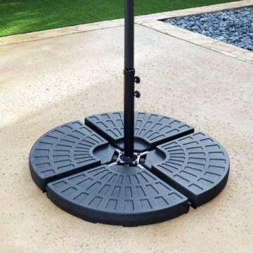 Resin Marble Cast Iron Umbrella Base with Wheels