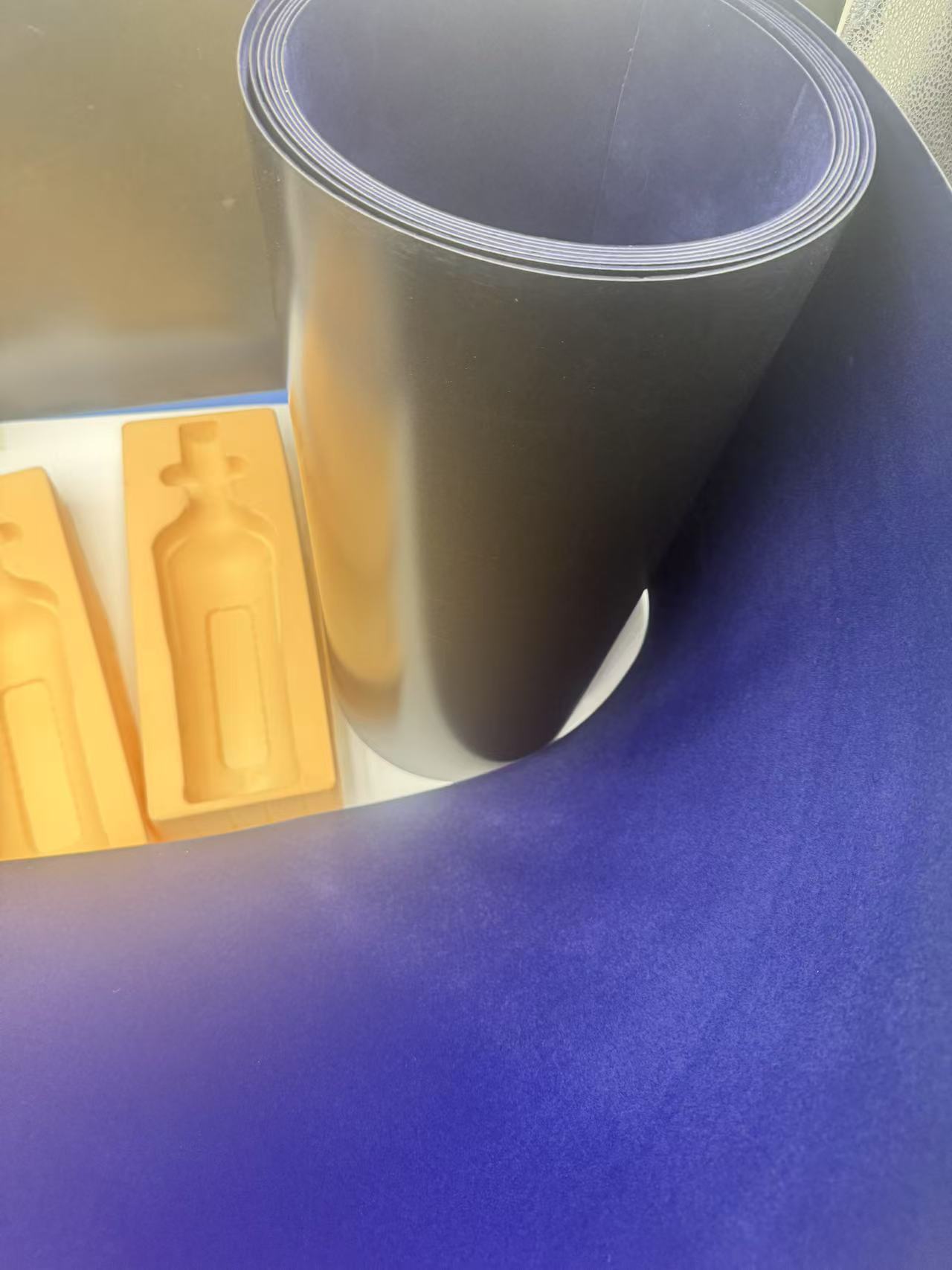 PVC/PS flocked film decorative materials