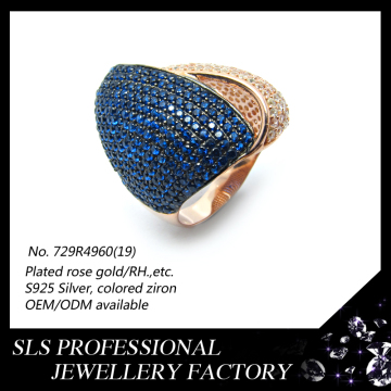 Sterling Silver 925 Ring for Women High End Fashion Jewelry
