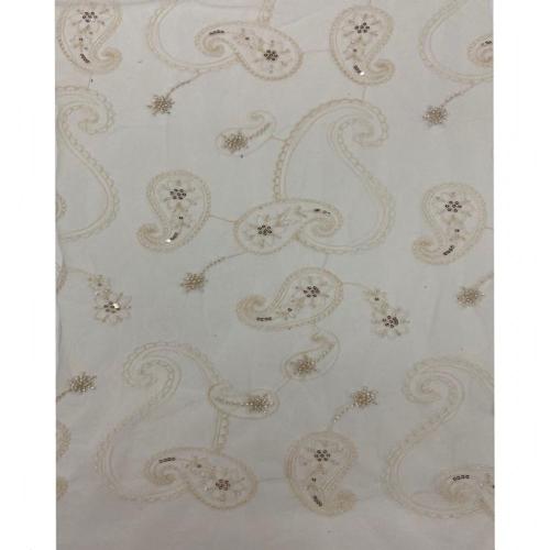 Spring Summer Dreamy Beads Sequins Embroidery Fabric