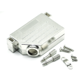 Conector de plástico de plástico D-sub plateado