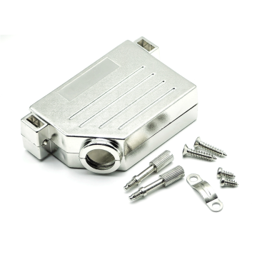 Conector de plástico de plástico D-sub plateado