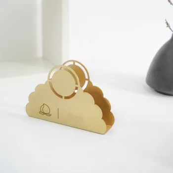 Creative brass paper towel holder hotel coffee shop
