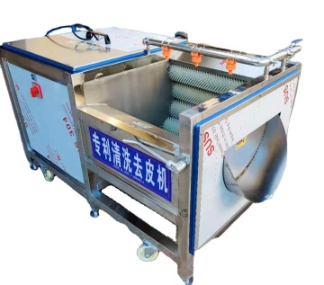 potato washing peeling cutting machine