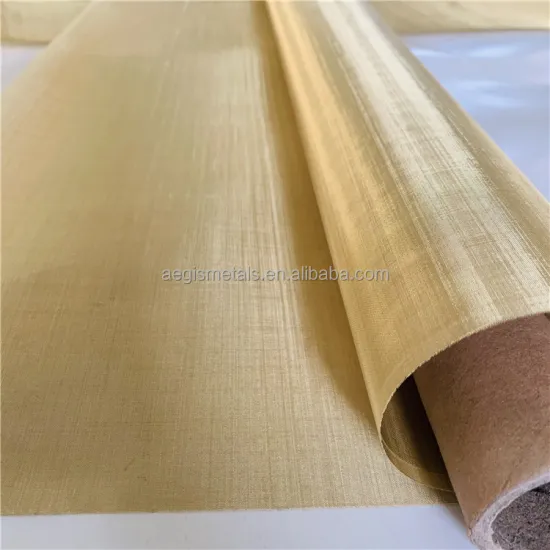 Brass Mesh H65 H60 H70 Grades 40-200 Mesh Size