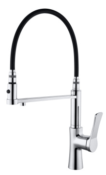 Kitchen Mixer With Black Silicon Pipe