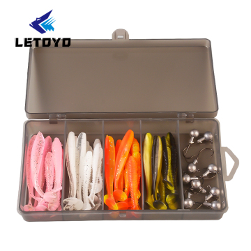 Letoyo Wholesale 51pcs Fishing Lures Kit dengan kotak plastik
