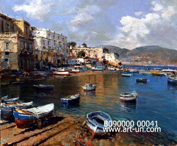 Boats painting