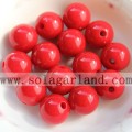 Various Size Opaque Acrylic Loose Spacer Beads For Jewelry Making