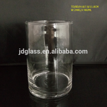 Mouth blown wholesale glass crystal hurricane candle holder