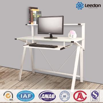 Leedon LD-600 Glass and steel frame Computer Desk