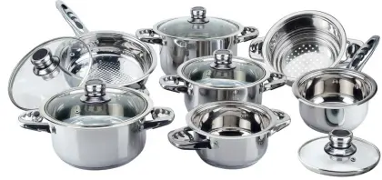 Economic 12pcs wide edge cookware est