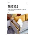 Panyimpen minimalis Italia telu ing siji sofa amben