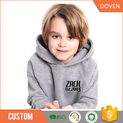 Custom warm fleece hoody sweatshirt kids
