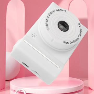 Kids Digital Camera with 2.0 Inch IPS Screen, 1080P, Games, and Frames for Children Aged 3-6