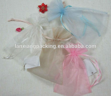 Logo Printed Jewelry Pouch Organza,Transparent Jewelry Pouch