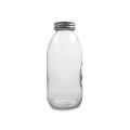 Glasgetränkeflasche mit Aluminiumschraube Deckel 300 ml