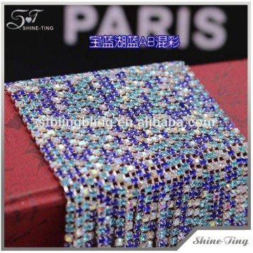 crystal rhinestone chain trimming rhinestone cup chain for wedding dress