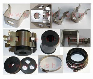 Stackable Snap In Hangers,Trapezoid brackets,Standoff Adapter, angle adapter, rubber grommet,4"Hose Clamp,cable entry boot,clamp