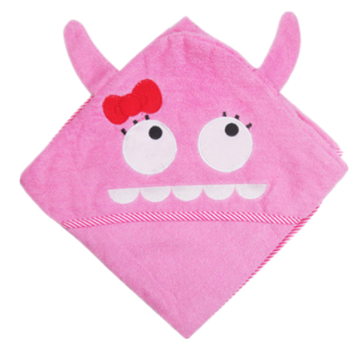 Poncho macio de microfibra infantil