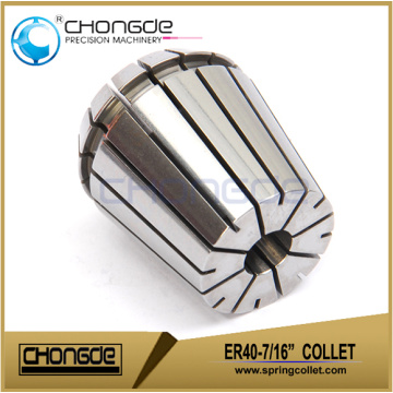 High Quality ER40-7/16" Precision Collet Clamping Range 0.437" - 0.398"