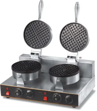 Factory Direct Electric Commercial Waffle Baker: Stainless Steel Waffle Maker & Snack Machine for Businesses