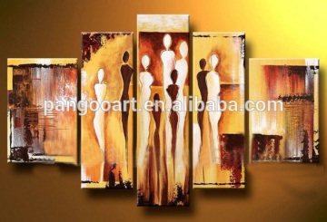 Hot selling abstract artwork african women oil painting on canvas