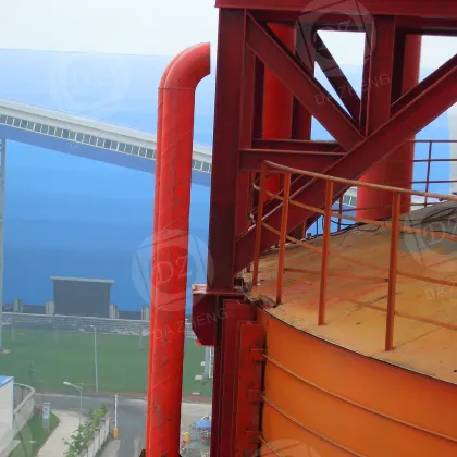 Steel mill slag powder floor steel plate silo