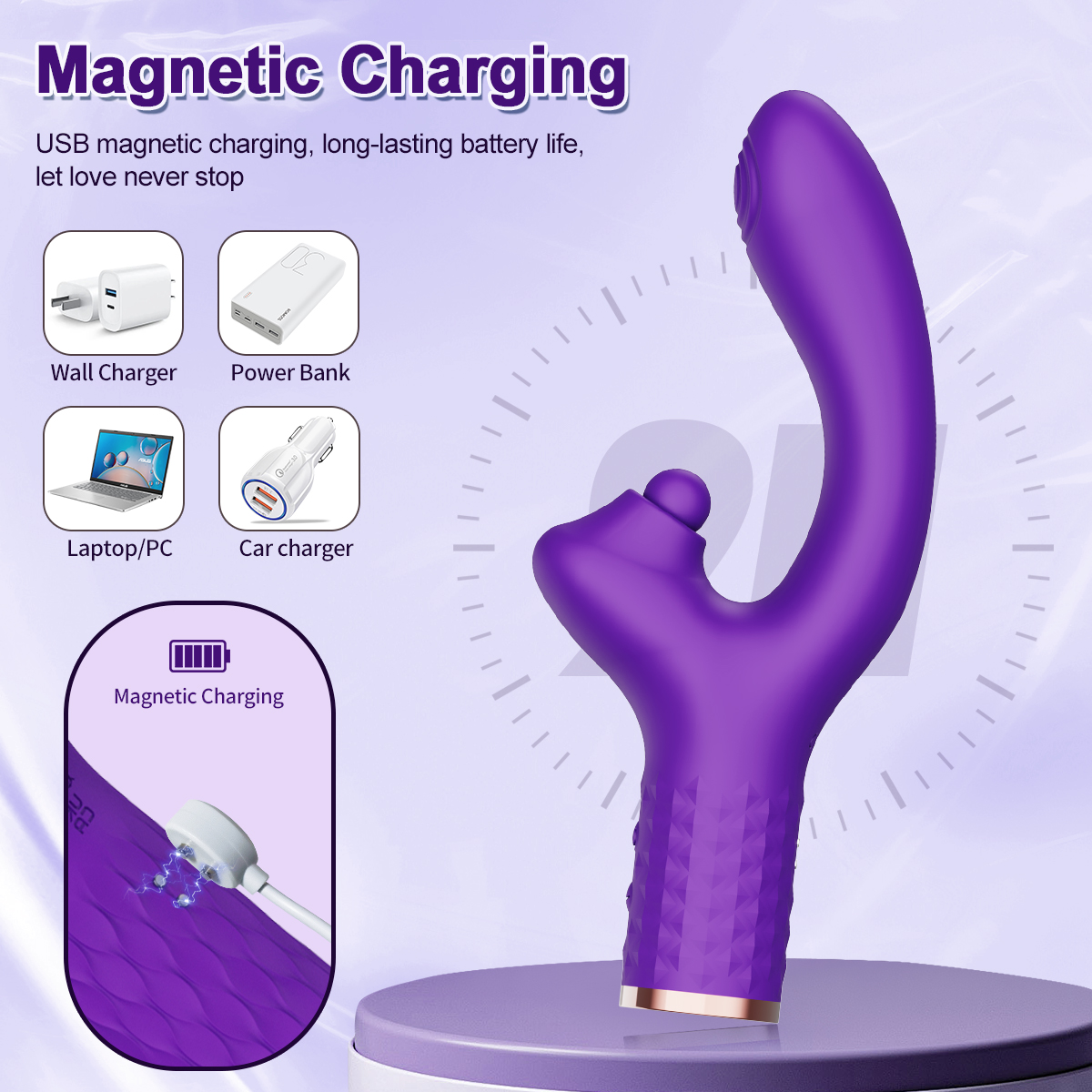Advanced Dual Vibration Massage Wand for Women