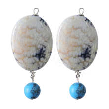 Natural Gemstone Agate Earring