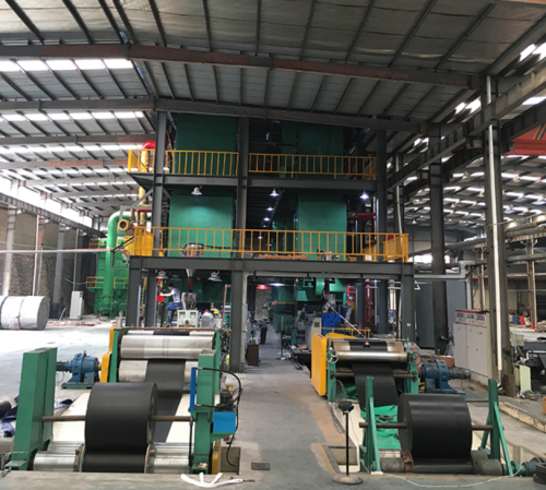 pvc pvg solid woven belt producing line