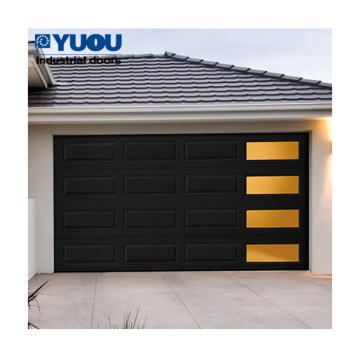 Modern Automatic Garage Doors with Horizontal Sliding and Polymer Material