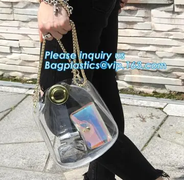 Soft PVC Cheap Shoulder Bag With Pockets, Vanity Bag PVC Crossbody Bag Fashion Woman Messenger Shoulder Bag