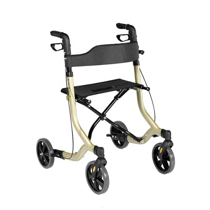 Składany europejski styl aluminiowy Walker Rollator