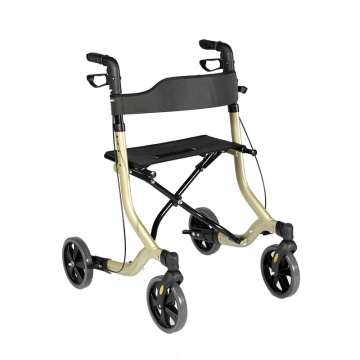 Pliant de style européen en aluminium extérieur Rollator Walker